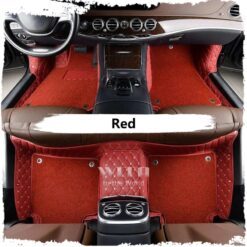 Red Luxury Double Layer Custom Car Mat