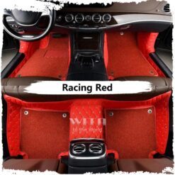 Racing Red Luxury Double Layer Custom Car Mat