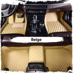 Beige Luxury Custom Car Mats